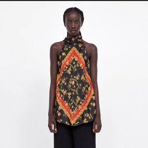 Zara Floral Printed Top